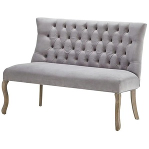 Collection by citamaass Samt-Polsterbank - grau - Materialmix - 73 cm - 97 cm | Möbel Kraft