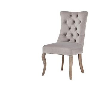 Collection by citamaass Samt-Polsterstuhl  Felicita ¦ grau ¦ Maße (cm): B: 56 H: 99 T: 66.0