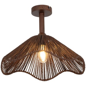 Collets Monde Deckenleuchte, Braun, Metall, Papier, Kreise,Kreise, Blume,Blume, 31 cm, RoHS, CE, Lampen & Leuchten, Innenbeleuchtung, Deckenleuchten