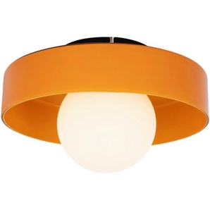 Collets Monde Deckenleuchte, Orange, Metall, Glas, Uni,Uni, rund,rund, 13 cm, RoHS, CE, Lampen & Leuchten, Innenbeleuchtung, Deckenleuchten