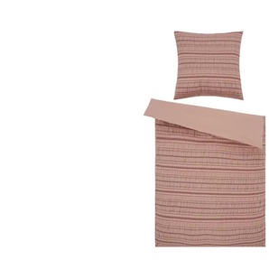 como Baumwoll-Viskose-Bettwäsche Casablanca - rot - Materialmix - 135 cm | Möbel Kraft