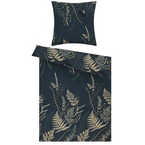 como Biber Bettwäsche Autumn Fern - blau - Materialmix - 135 cm | Möbel Kraft