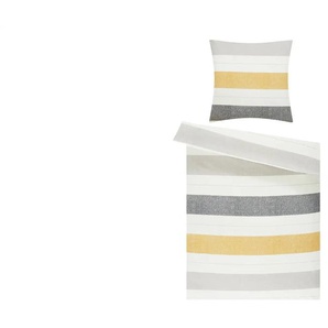 como Biber Bettwäsche Bold Stripes - grau - Materialmix - 135 cm | Möbel Kraft