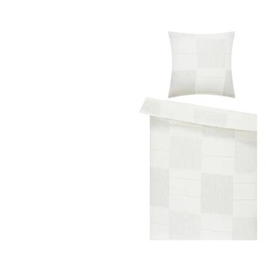 como Biber Bettwäsche Criss Cross - creme - Materialmix - 135 cm | Möbel Kraft