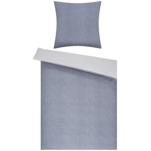 como Biber Bettwäsche  Woolen Texture - blau - Materialmix - 135 cm | Möbel Kraft