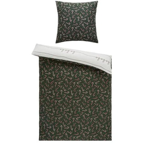 como Biber Wende-Bettwäsche HoHoHo - grün - Materialmix - 135 cm | Möbel Kraft