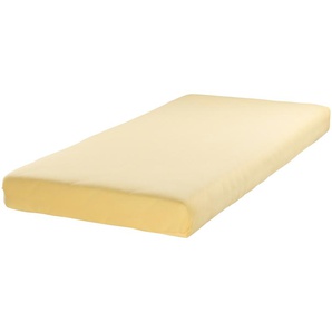 como Boxspring-Stretch-Spannbettlaken Uni Jersey 3700 - gelb - Materialmix - 140 cm | Möbel Kraft