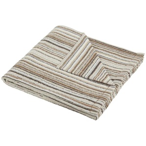 como Duschtuch Jacquard Streifen - braun - Materialmix - 70 cm | Möbel Kraft