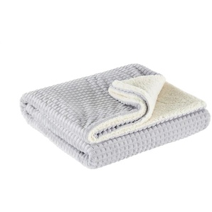 como Flanell Fleecedecke Lexi - grau - Synthetik - 150 cm | Möbel Kraft