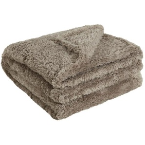 como Fleecedecke  Teddy Decke  ¦ braun ¦ Synthetik ¦ Maße (cm): B: 150