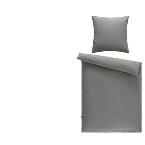 Como Green Baumwoll-Bettwäsche Stone Washed - grau - Materialmix - 155 cm | Möbel Kraft