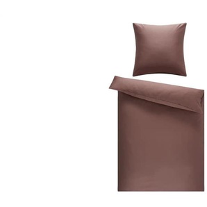 Como Green Satin Bettwäsche Uni - rot - Materialmix - 135 cm | Möbel Kraft