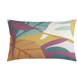 como Kissen Blätter - mehrfarbig - Materialmix - 35 cm | Möbel Kraft