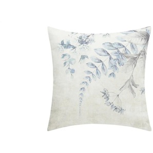 como Kissen Blue Leaves - blau - Materialmix - 45 cm | Möbel Kraft