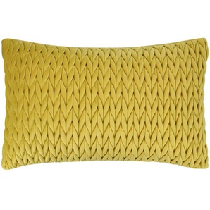 como Kissen Lea - gelb - Materialmix - 30 cm | Möbel Kraft