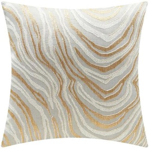 como Kissen  Marmor-Optik ¦ gold ¦ Maße (cm): B: 45