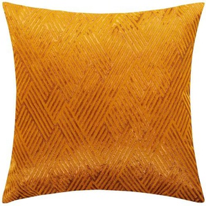 como Kissen Samt - orange - Materialmix - 44 cm | Möbel Kraft