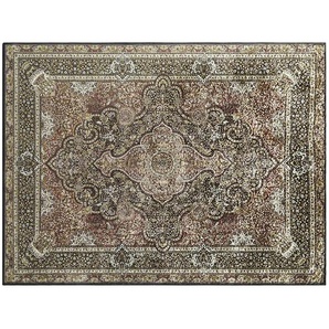 como Kurzflorteppich  Flat Beauty Oriental ¦ schwarz ¦ Synthetische Fasern ¦ Maße (cm): B: 200