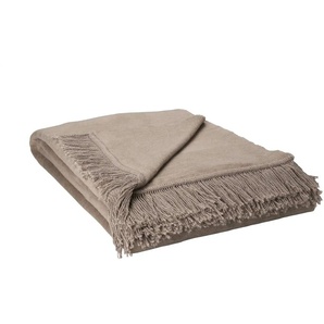 como Kuscheldecke mit Fransen Sophia | beige | 150 cm |