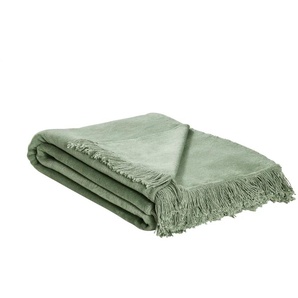 como Kuscheldecke mit Fransen Sophia | grün | 150 cm |