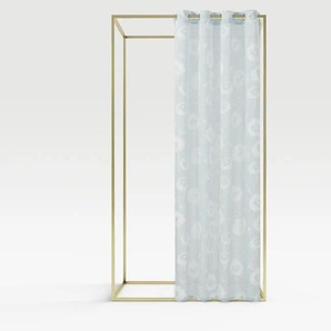 como Ösenschal Blumen - blau - Synthetik - 135 cm - 245 cm | Möbel Kraft