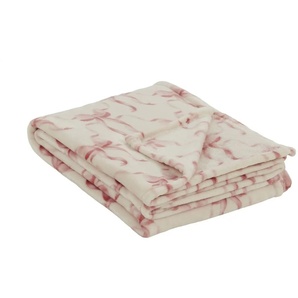 como Plaid  Schleifen ¦ rosa/pink ¦ Synthetik ¦ Maße (cm): B: 130