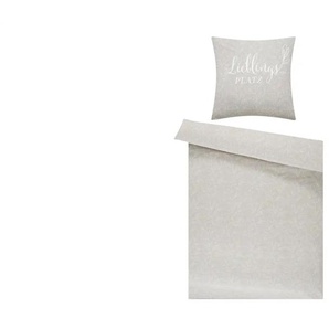 como Renforcé Bettwäsche Lieblingsplatz - grau - Materialmix - 135 cm | Möbel Kraft