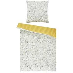 como Renforcé Wende-Bettwäsche Flower Field | gelb | 135 cm |