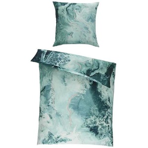 como Satin Bettwäsche Frosty - türkis/petrol - Materialmix - 135 cm | Möbel Kraft