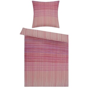 como Satin Bettwäsche Neon Stripes - rosa/pink - Materialmix - 135 cm | Möbel Kraft