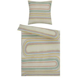 como Satin Bettwäsche Retro Curve - mehrfarbig - Materialmix - 135 cm | Möbel Kraft