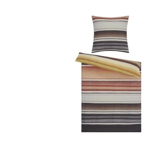 como Satin Bettwäsche Vintage Blossom Stripes - mehrfarbig - Materialmix - 135 cm | Möbel Kraft