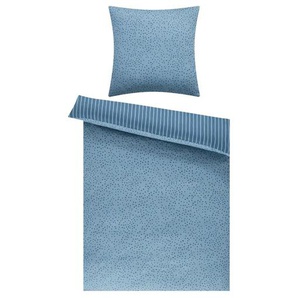 como Satin Wende-Bettwäsche Dotted - türkis/petrol - Materialmix - 135 cm | Möbel Kraft