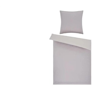 como Satin Wende-Bettwäsche Satin Piping - lila/violett - Materialmix - 135 cm | Möbel Kraft