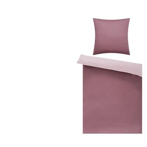 como Satin Wende-Bettwäsche Satin Piping - rot - Materialmix - 135 cm | Möbel Kraft