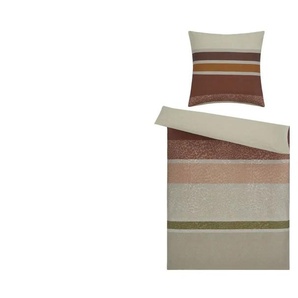 como Satin Wende-Bettwäsche Vintage Blossom Leo - braun - Materialmix - 135 cm | Möbel Kraft