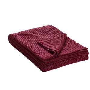 como Strickplaid Lynn - lila/violett - Materialmix - 130 cm | Möbel Kraft