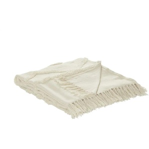 como superior Tagesdecke ZickZack - beige - 100% Baumwolle - 220 cm | Möbel Kraft
