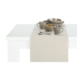 como Tischläufer Bella - grau - Materialmix - 40 cm | Möbel Kraft