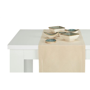 como Tischläufer Lunch - beige - Materialmix - 40 cm | Möbel Kraft