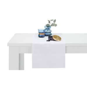 como Tischläufer Lunch - weiß - Materialmix - 40 cm | Möbel Kraft