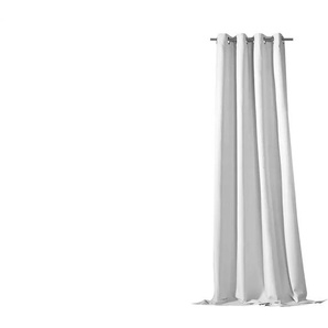 como verdunklungs thermo 245 x 135 cm (HxB) Ösenschal - silber - Synthetik - 135 cm | Möbel Kraft