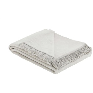como Wohndecke mit Fransen Sophia ¦ grau ¦ Maße (cm): B: 150