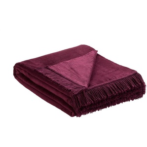 como Wohndecke mit Fransen  Sophia ¦ rosa/pink ¦ Maße (cm): B: 150