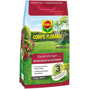 Compo - floranid Rasendünger plus Unkrautvernichter 12kg für 400m²