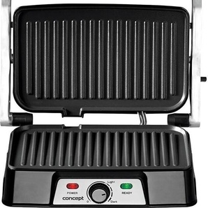 Concept GE2005, Schwarz, Edelstahl, Tisch, Drehregler, Rost + Blech, 278 x 170 mm, 220 - 240 V