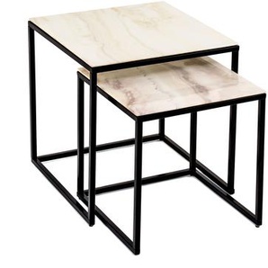 Concept Lara Couchtisch 2er Set Marmor Optik