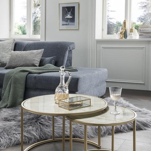 Concept Santos Couchtisch 2er-Set Glas - Metallgestell