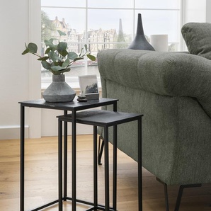 Concept Tara Beistelltisch 2er Set schwarz Metall