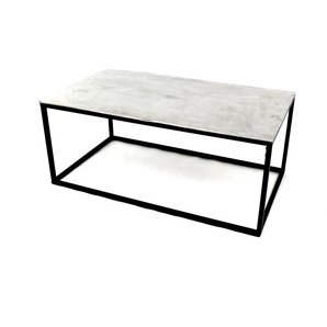 Concept Turin Couchtisch Aluminium - Eisengestell 110x41x60 cm